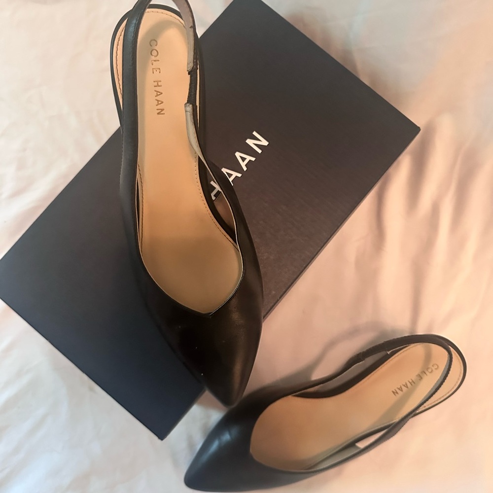 Cole Haan Women's Black Slingback Heels